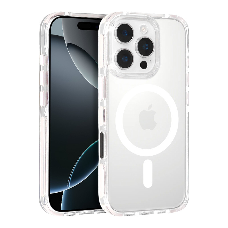Pokrowiec etui Tel Protect Strap Clear Case bia�e APPLE iPhone 15 / 2