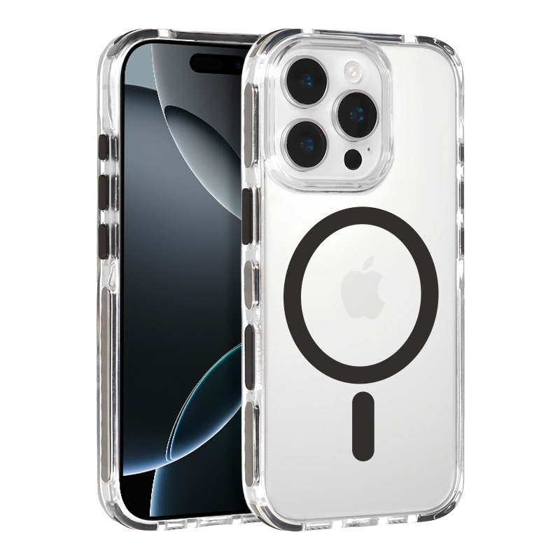 Pokrowiec etui Tel Protect Strap Clear Case czarne APPLE iPhone 17 / 2