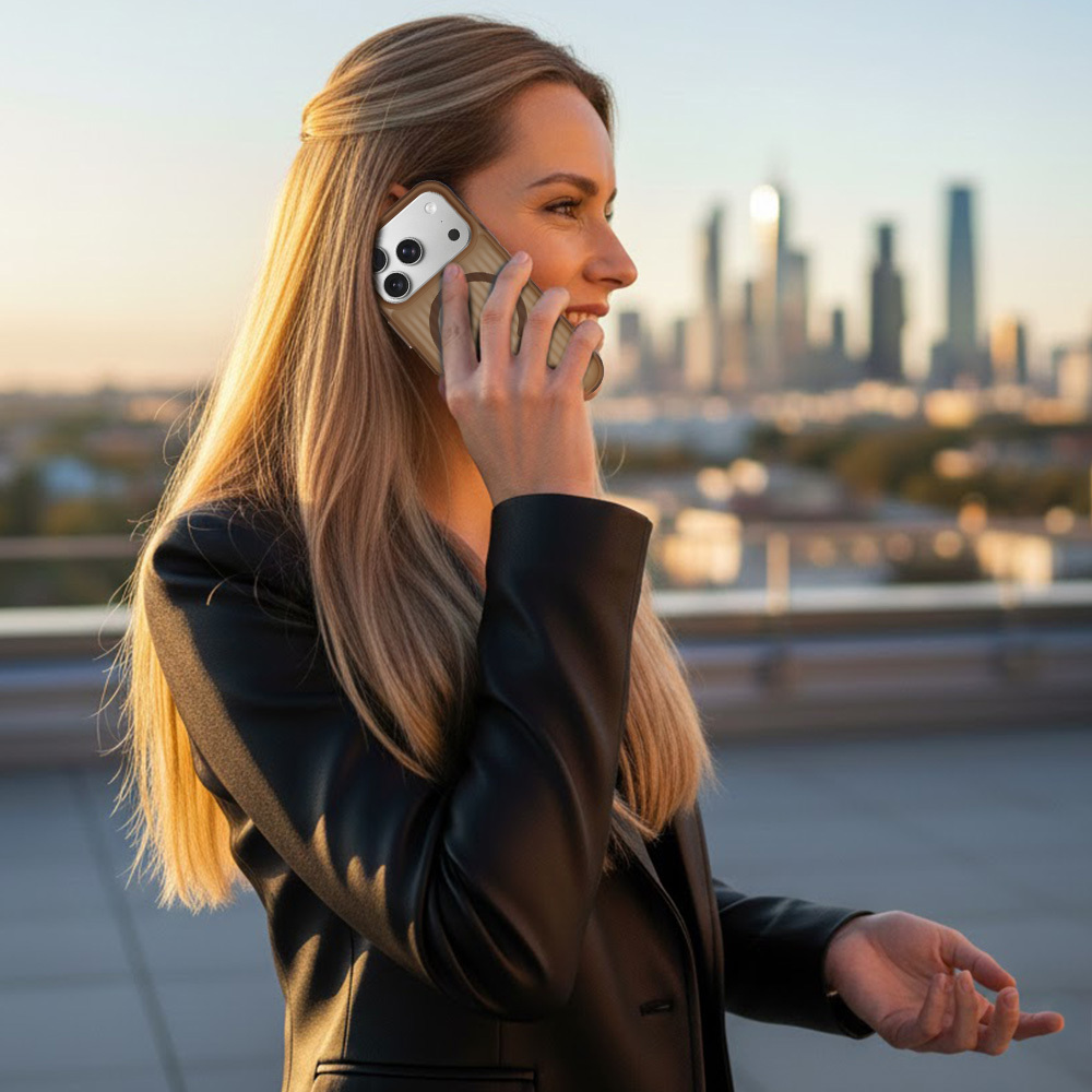 Pokrowiec etui Tel Protect Twist Magsafe Case br�zowe SAMSUNG Galaxy S25 FE / 6