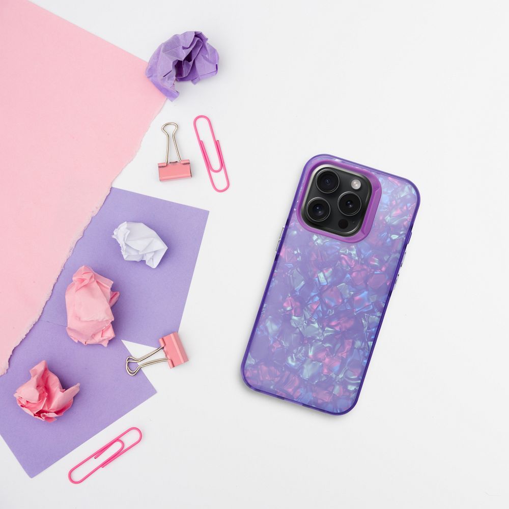 Pokrowiec etui TUTTI FRUTTI fioletowe APPLE iPhone 15 Pro Max / 4