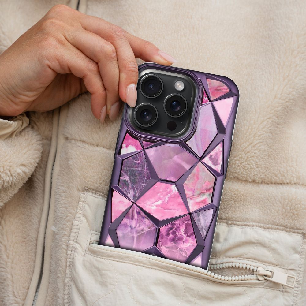Pokrowiec etui TWINKI Case fioletowe APPLE iPhone 7 / 6