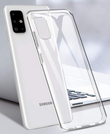 Pokrowiec silikonowe etui Back Case przeroczyste SAMSUNG Galaxy M51 / 2
