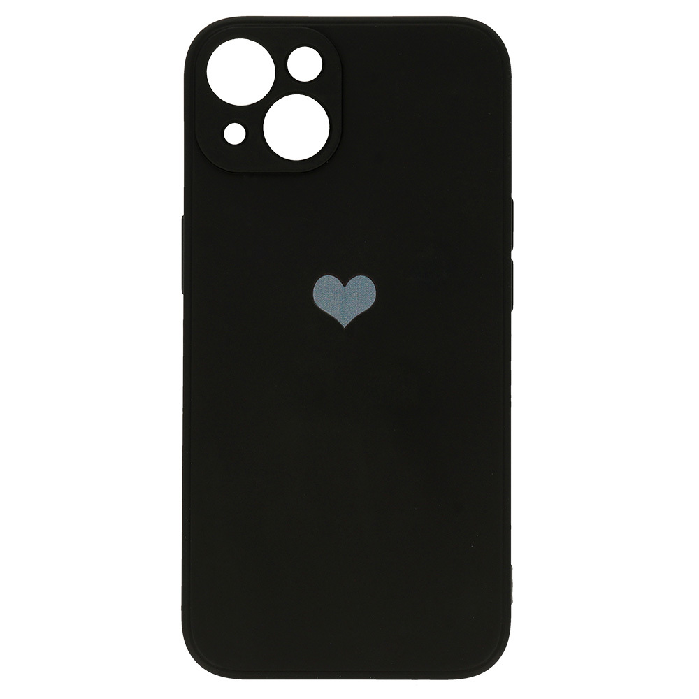 Pokrowiec etui Vennus Silicone Heart Case czarne APPLE iPhone 13 / 4