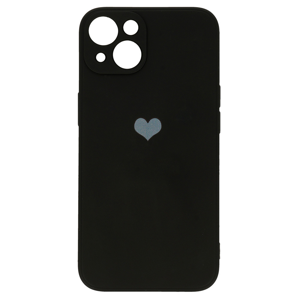 Pokrowiec etui Vennus Silicone Heart Case czarne APPLE iPhone 13 Pro Max / 4