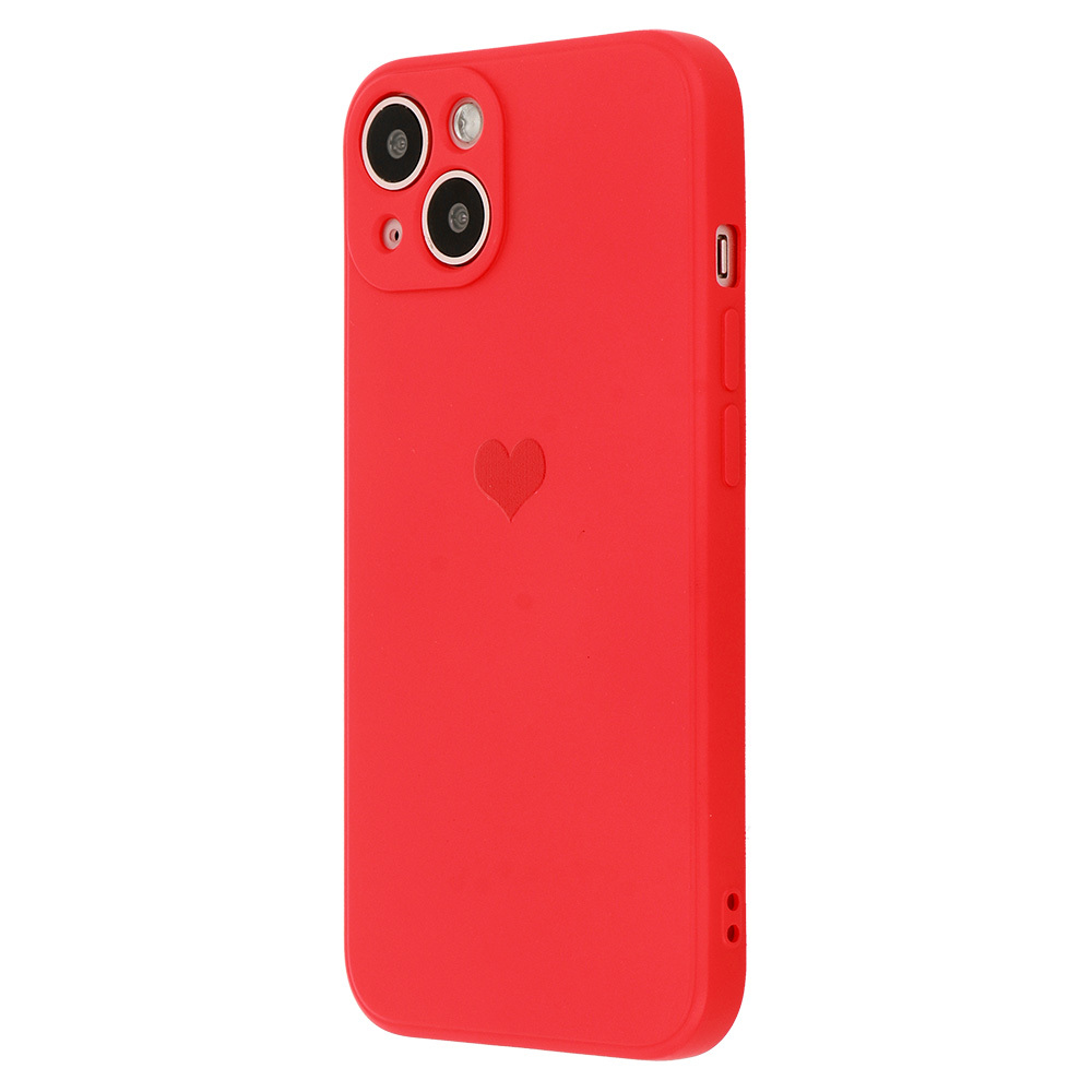 Pokrowiec etui Vennus Silicone Heart Case czerwone APPLE iPhone 12 / 2