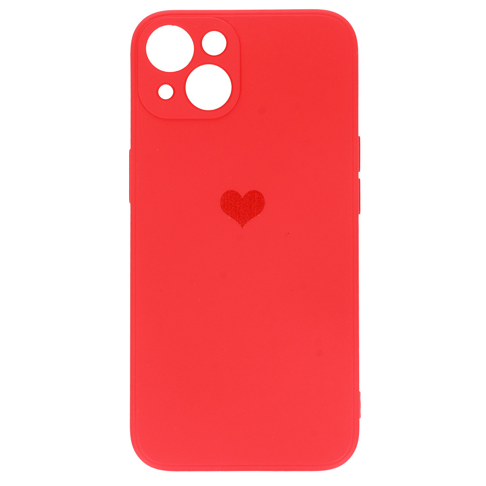 Pokrowiec etui Vennus Silicone Heart Case czerwone Xiaomi Redmi 9 / 4