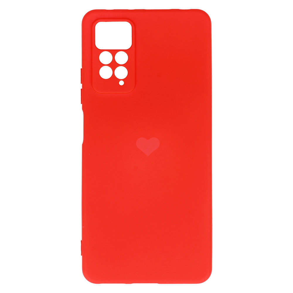 Pokrowiec etui Vennus Silicone Heart Case czerwone Xiaomi Redmi Note 11 / 4