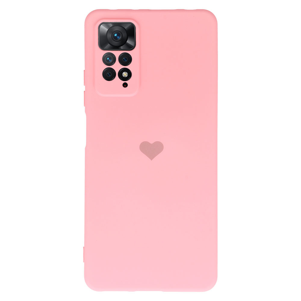 Pokrowiec etui Vennus Silicone Heart Case rowe Xiaomi Redmi Note 11 / 2