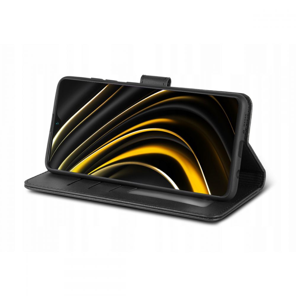 Pokrowiec etui z klapk Tech-Protect Wallet czarne Xiaomi Poco M3 / 3