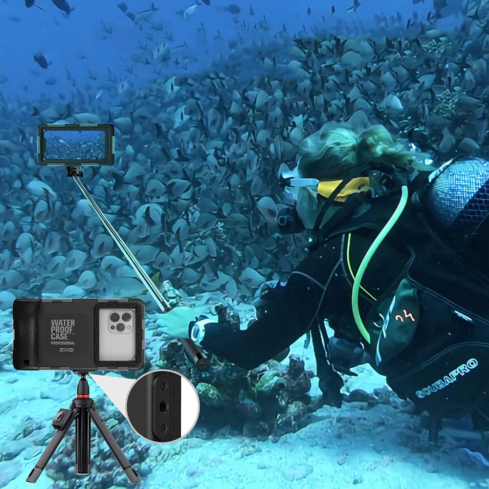 Pokrowiec wodoodporne Tech-Protect IPX8 Universal Diving czarne OnePlus 11 / 7