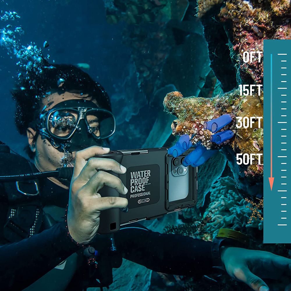 Pokrowiec wodoodporne Tech-Protect IPX8 Universal Diving czarne Xiaomi Poco C40 / 8