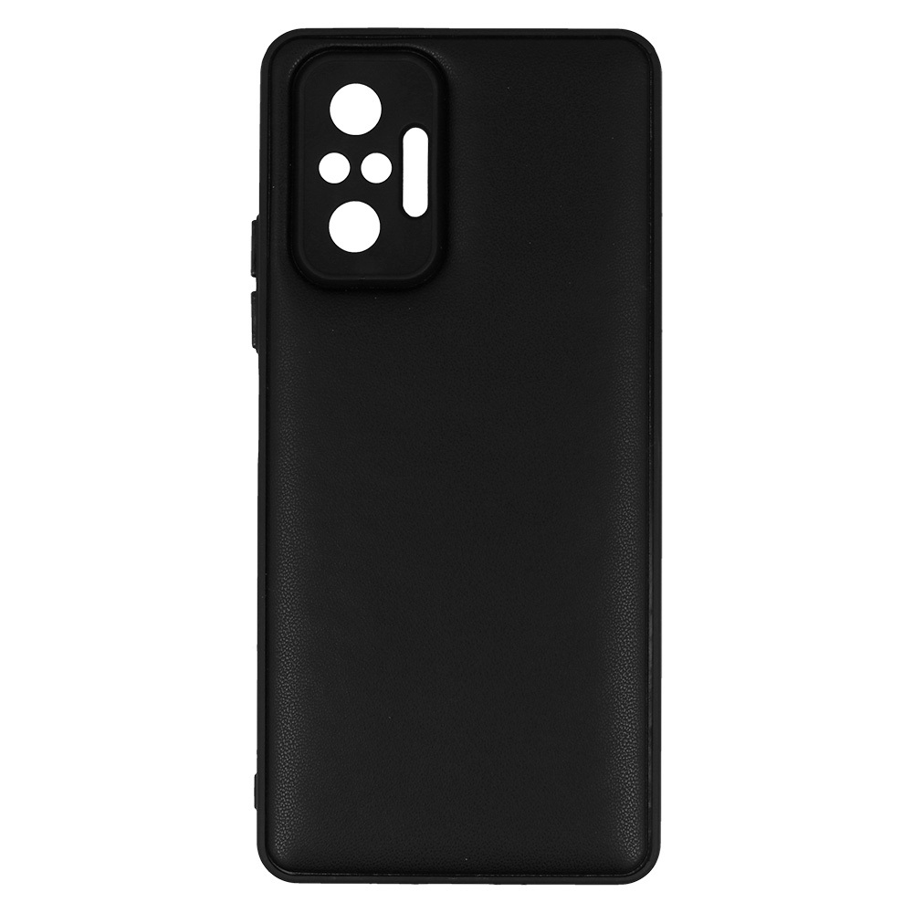 Pokrowiec etui z ekoskry 3D Leather Case wzr 1 czarne Xiaomi Redmi Note 10 Pro Max / 4