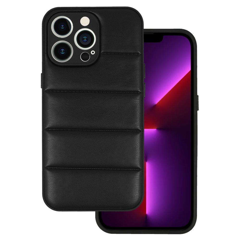 Pokrowiec etui z ekoskry 3D Leather Case wzr 2 czarne SAMSUNG Galaxy A13