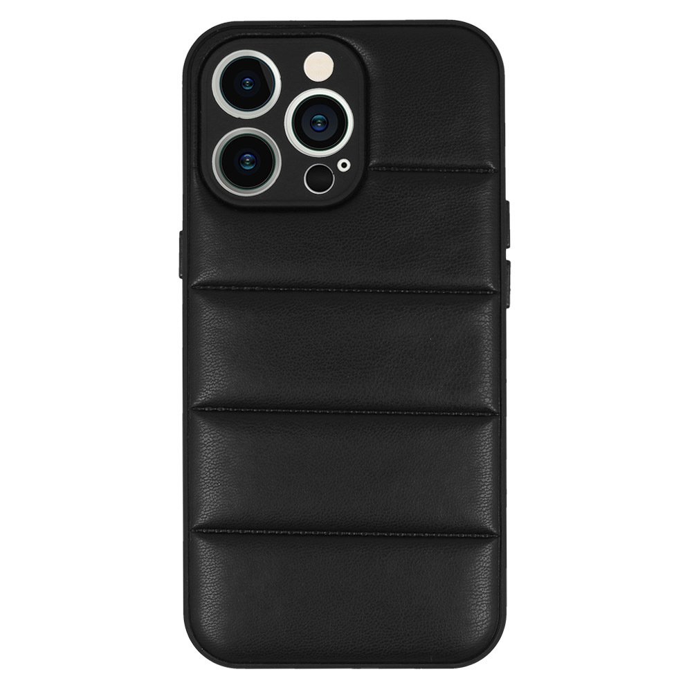 Pokrowiec etui z ekoskry 3D Leather Case wzr 2 czarne SAMSUNG Galaxy S22 / 2