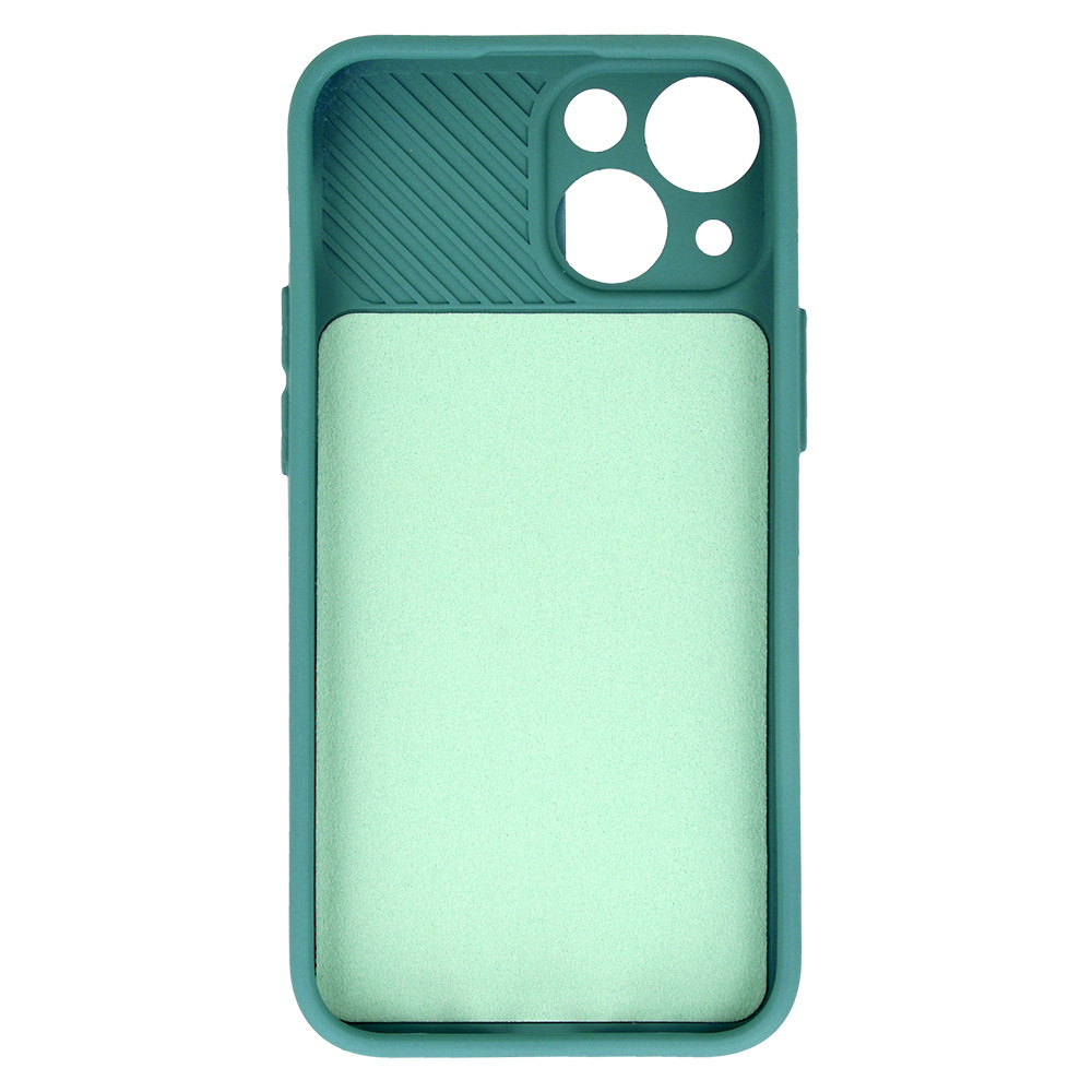 Pokrowiec etui z elastycznego TPU Camshield Soft Case ciemnozielone APPLE iPhone 14 Plus / 6