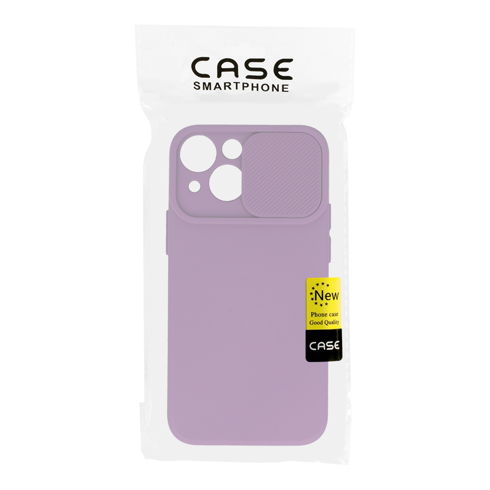Pokrowiec etui z elastycznego TPU Camshield Soft Case fioletowe APPLE iPhone 12 / 7