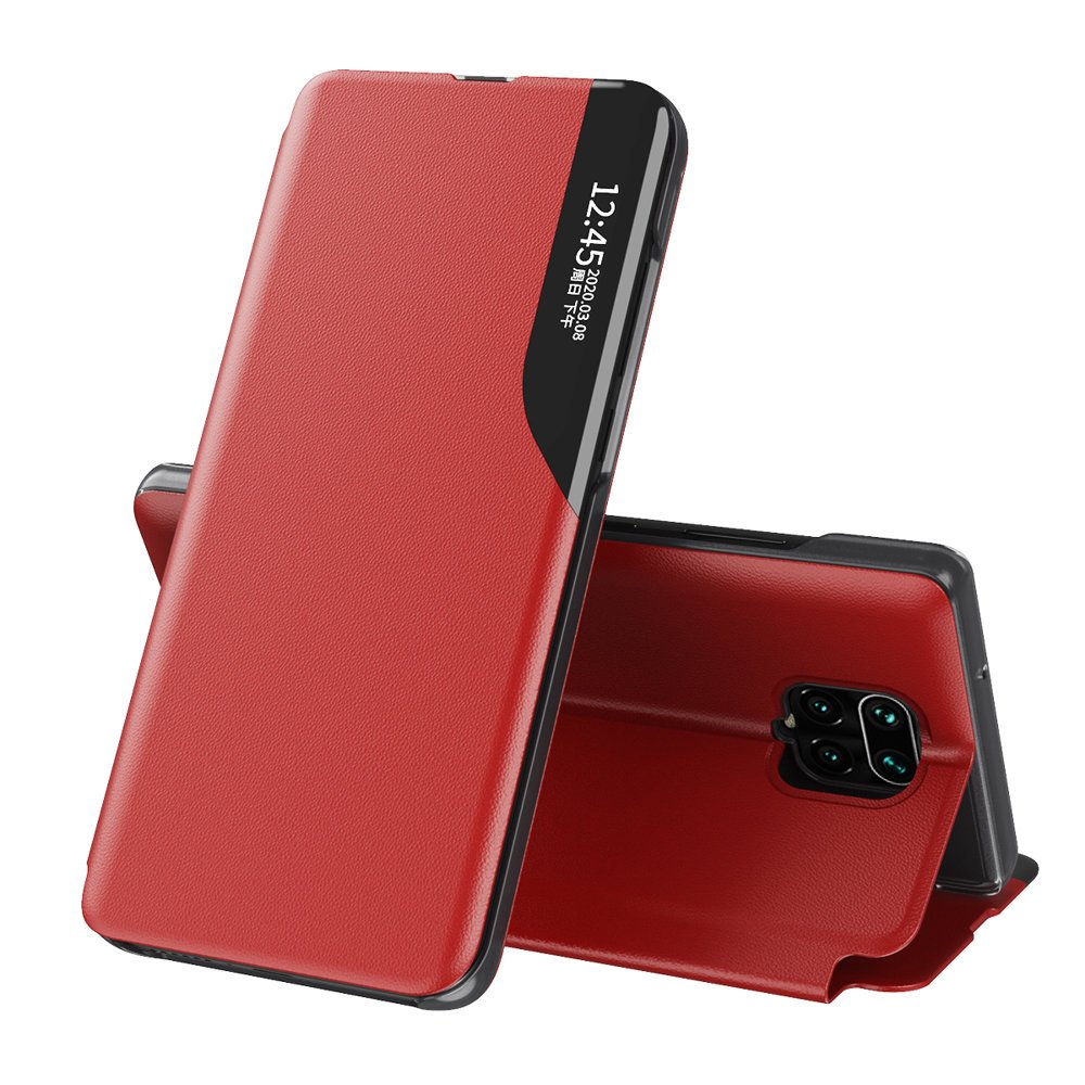 Pokrowiec etui Eco Leather View Case czerwone Xiaomi Redmi Note 9 Pro