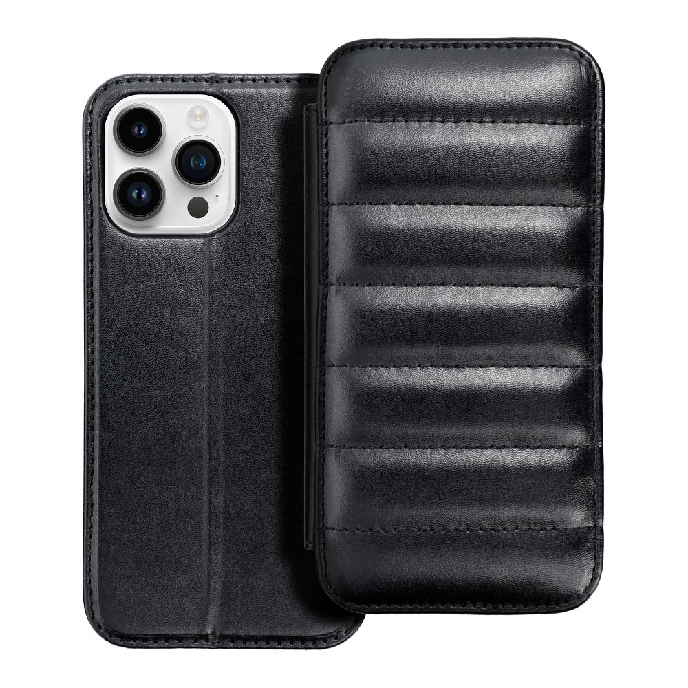 Pokrowiec etui z klapk Book PUFFER czarne Xiaomi Redmi 9A