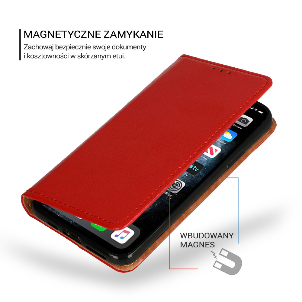 Pokrowiec etui skrzane Flexi Book Special czerwone SAMSUNG Galaxy S24 Plus / 4