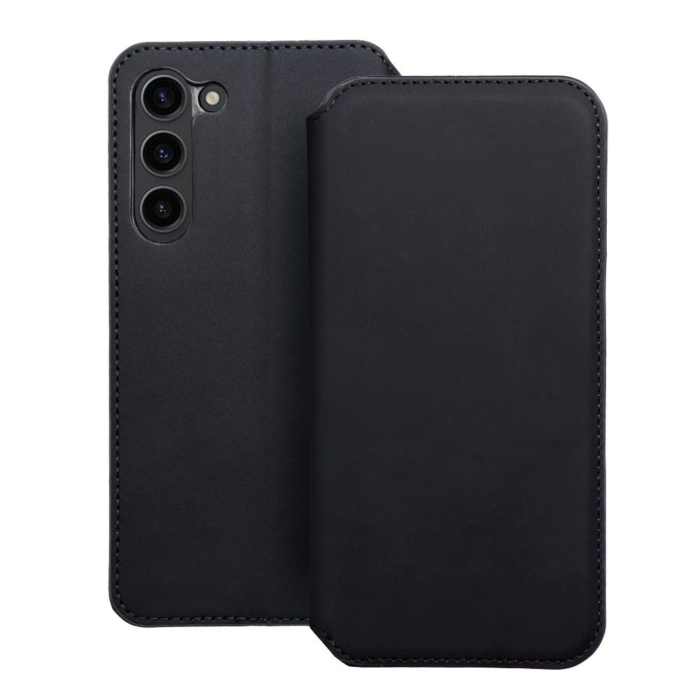 Pokrowiec etui z klapk Dual Pocket czarne SAMSUNG Galaxy S24