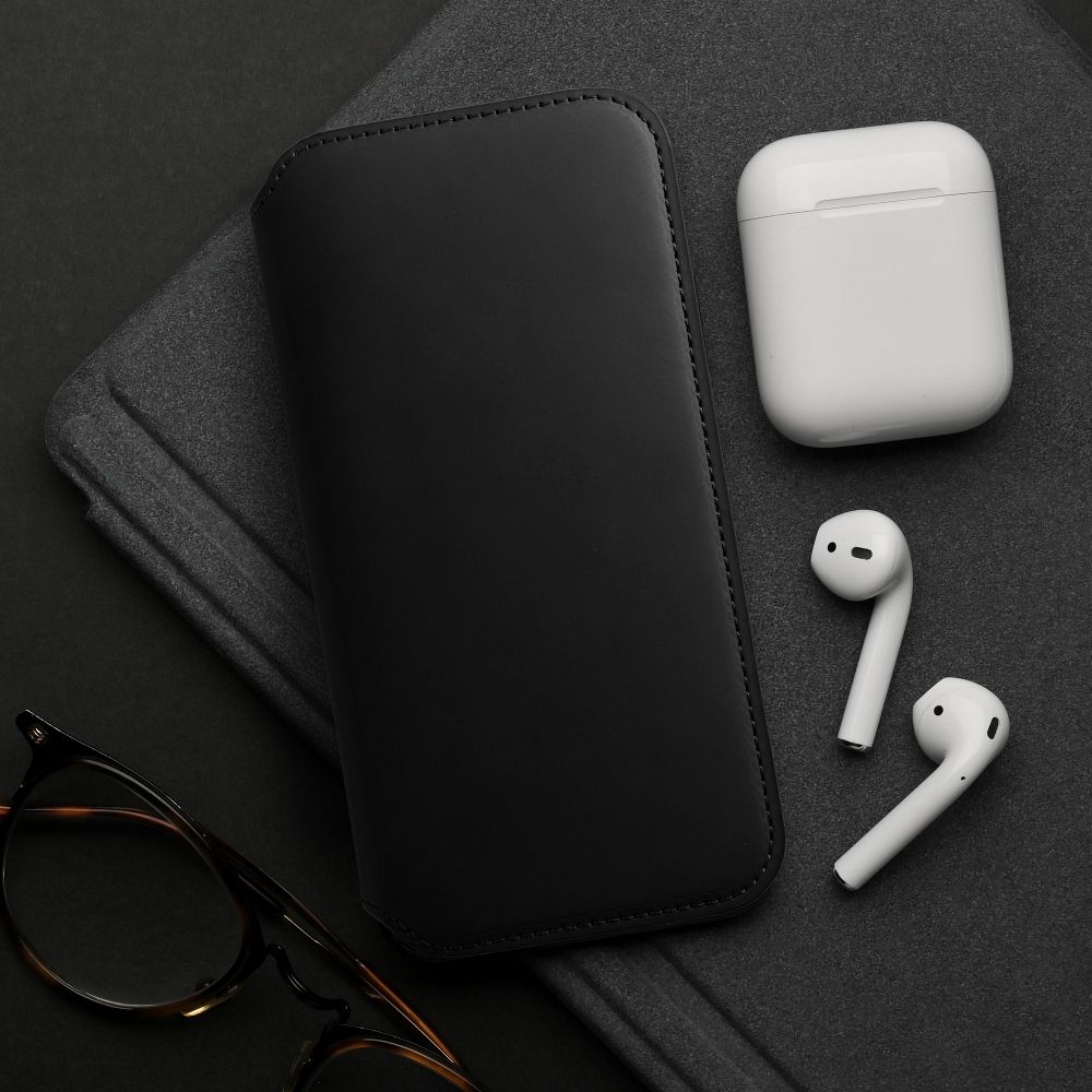 Pokrowiec etui z klapk Dual Pocket czarne Xiaomi 13T / 5