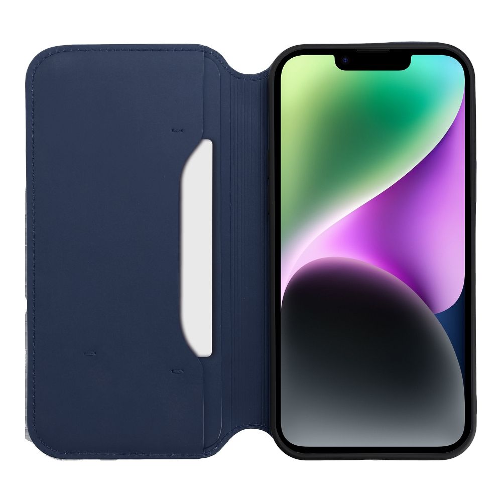 Pokrowiec etui z klapk Dual Pocket granatowe APPLE iPhone 14 Pro / 2