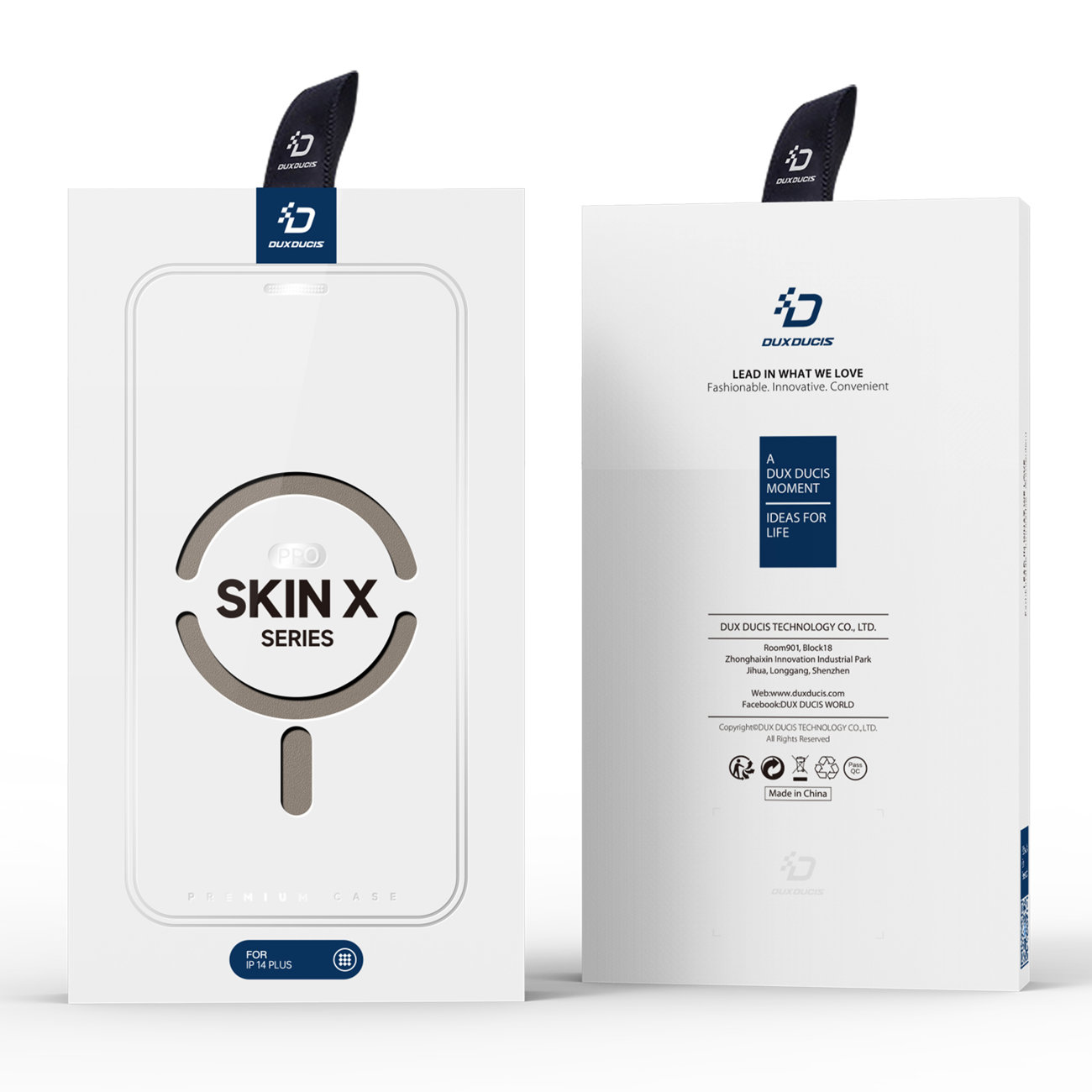 Pokrowiec etui z klapk Dux Ducis Skin X Pro beowe APPLE iPhone 14 Plus / 5