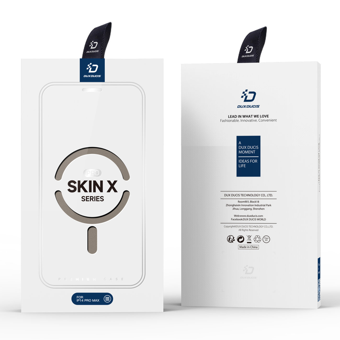 Pokrowiec etui z klapk Dux Ducis Skin X Pro beowe APPLE iPhone 14 Pro Max / 5