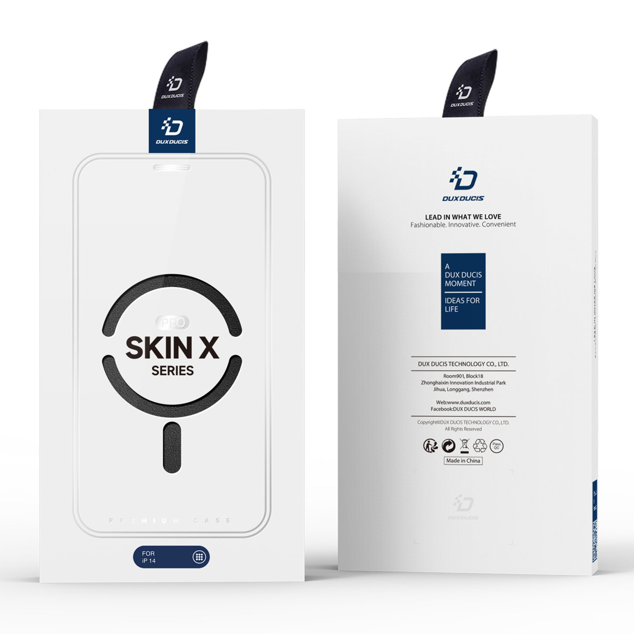 Pokrowiec etui z klapk Dux Ducis Skin X Pro czarne APPLE iPhone 14 / 5