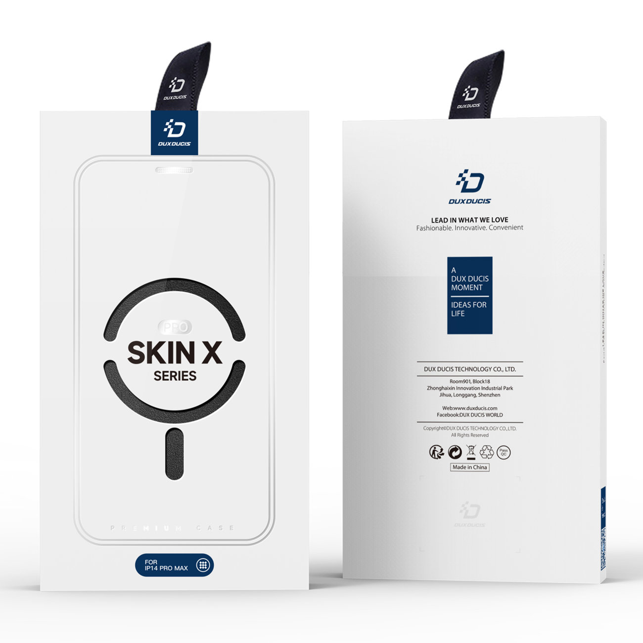 Pokrowiec etui z klapk Dux Ducis Skin X Pro czarne APPLE iPhone 14 Pro Max / 5