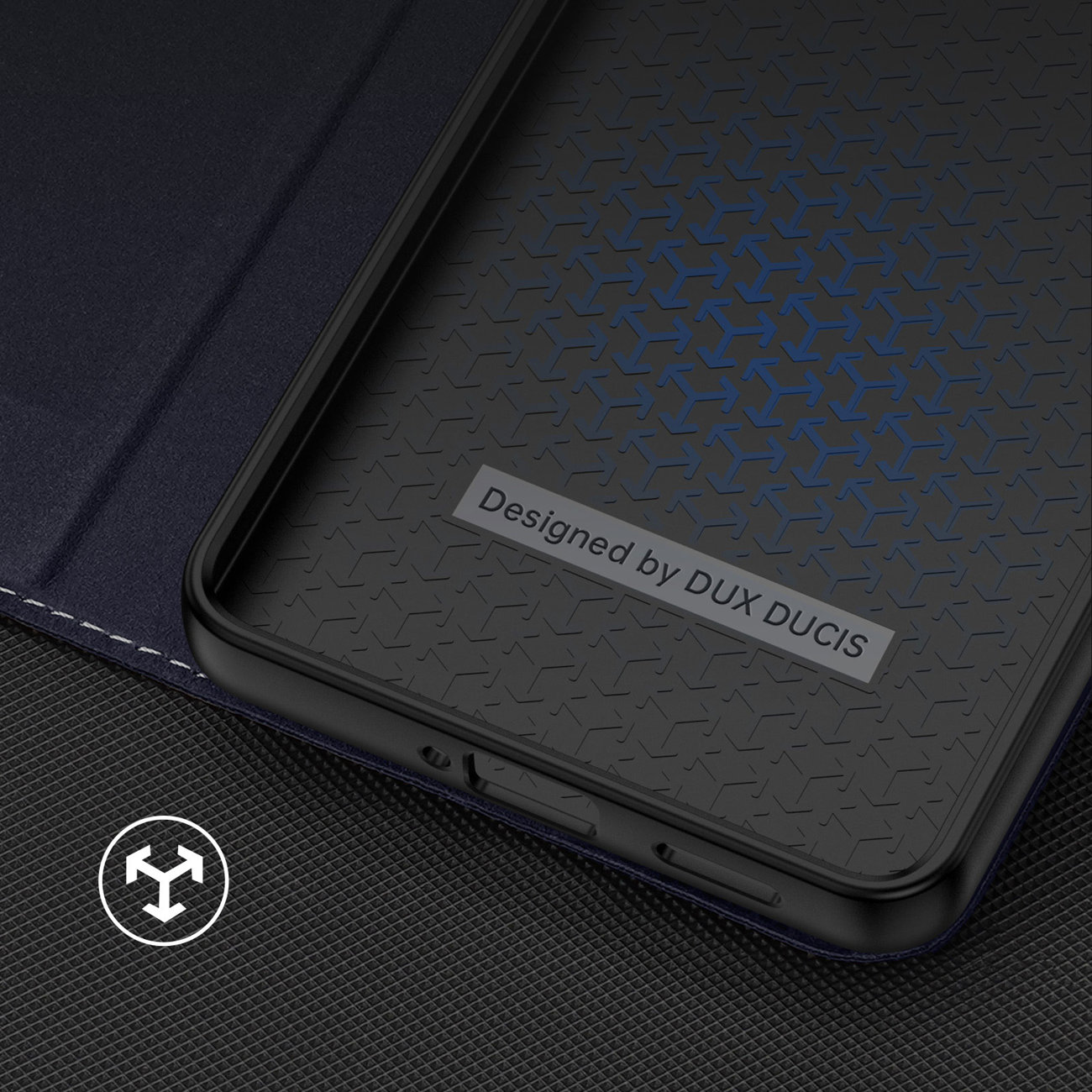 Pokrowiec etui z klapk Dux Ducis Skin X2 niebieskie Xiaomi Redmi Note 12 Pro / 10