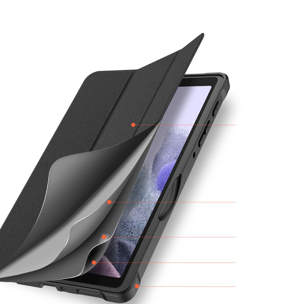 Pokrowiec etui z klapk Duxducis Domo czarne SAMSUNG Galaxy Tab A7 Lite 8.4 / 3