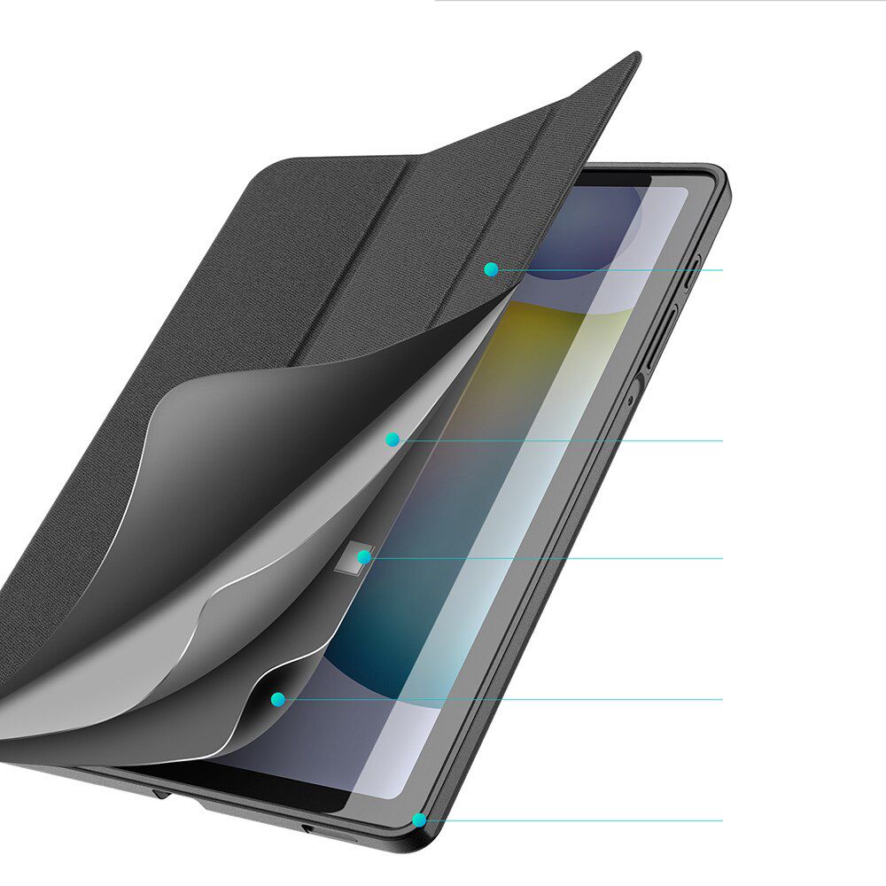 Pokrowiec etui z klapk Duxducis Domo Czarne SAMSUNG Galaxy Tab S6 Lite 10.4 / 4