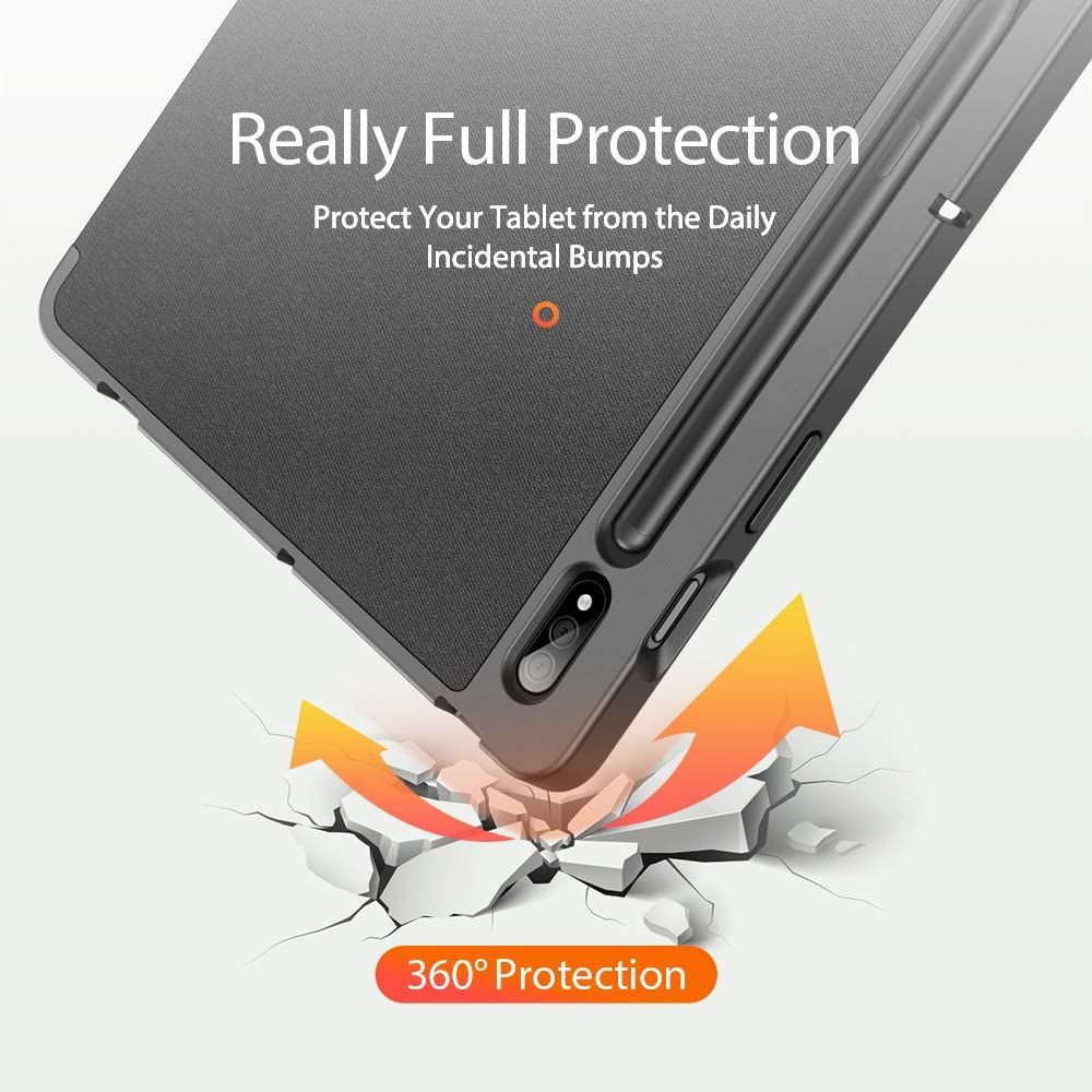 Pokrowiec etui z klapk Duxducis Domo Czarne SAMSUNG Galaxy Tab S7 Plus 12.4 / 3