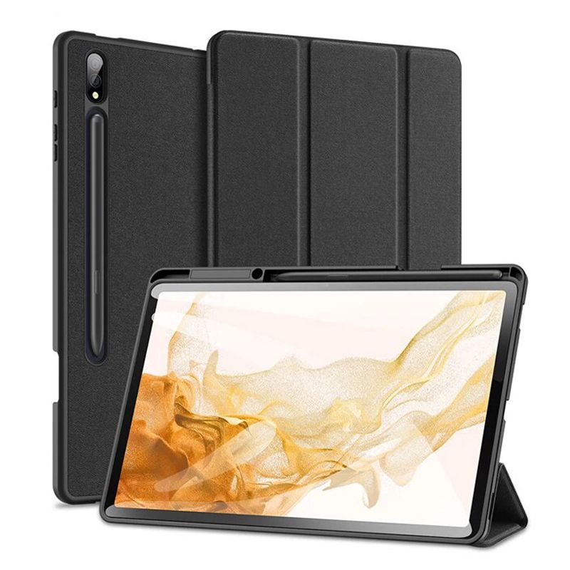 Pokrowiec etui z klapk Duxducis Domo czarne SAMSUNG Galaxy Tab S8 Ultra
