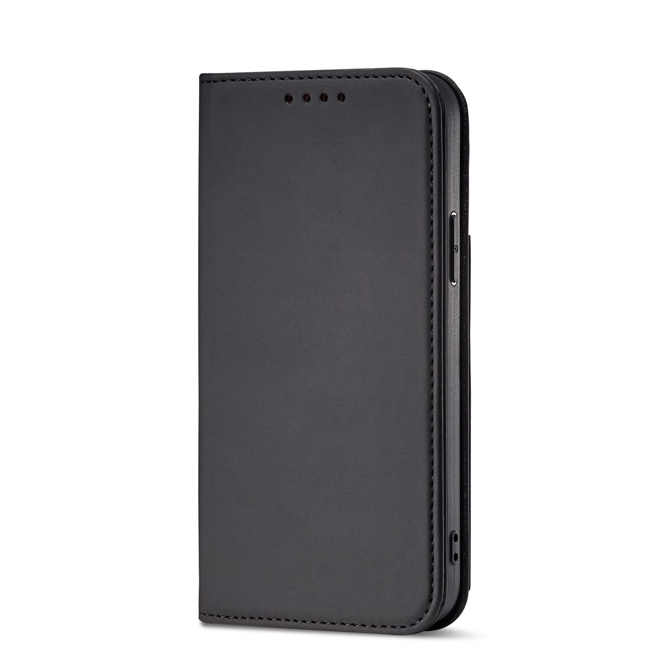 Pokrowiec etui z klapk Magnet Book Card czarne APPLE iPhone 12 Pro Max / 5