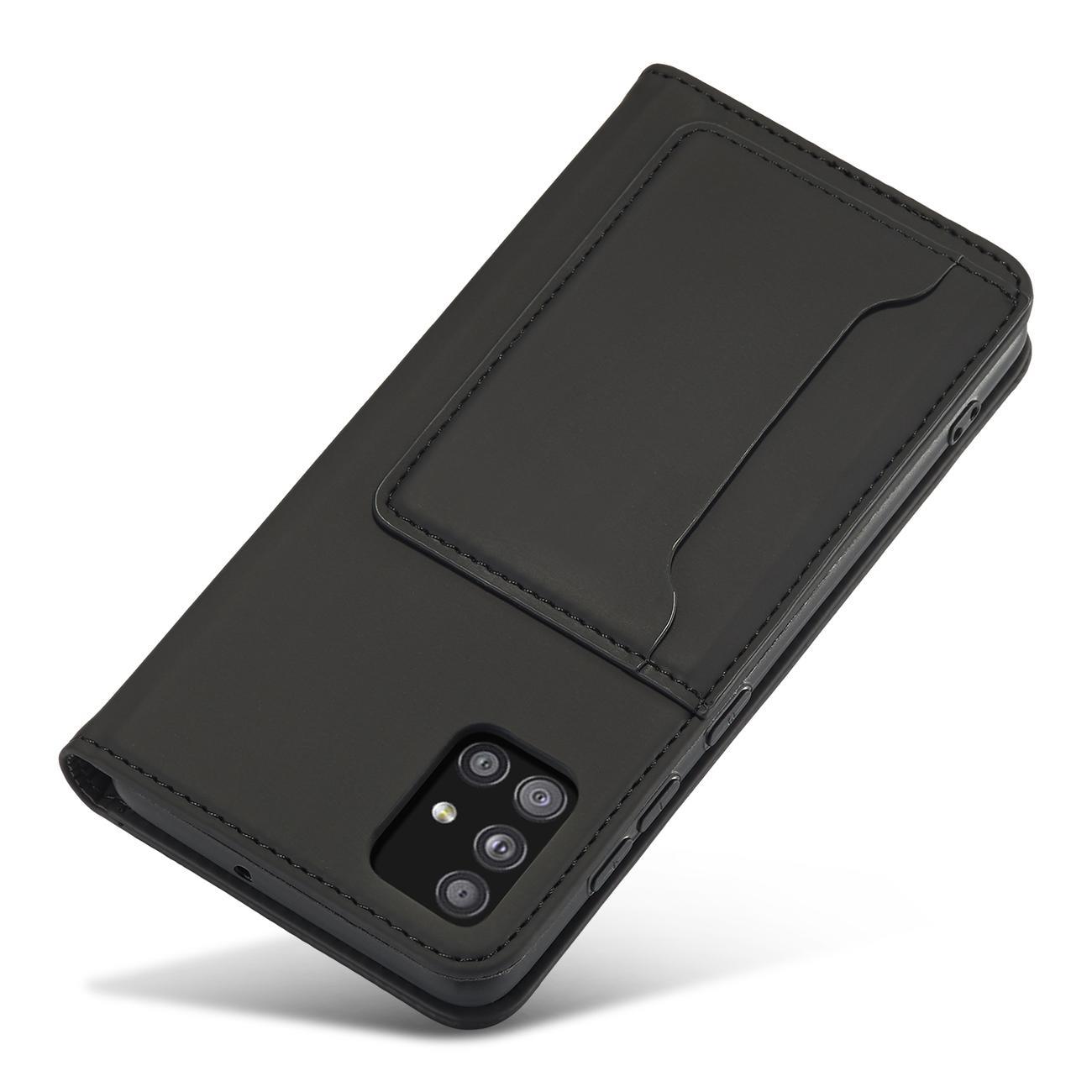 Pokrowiec etui z klapk Magnet Book Card czarne SAMSUNG Galaxy A13 5G / 7