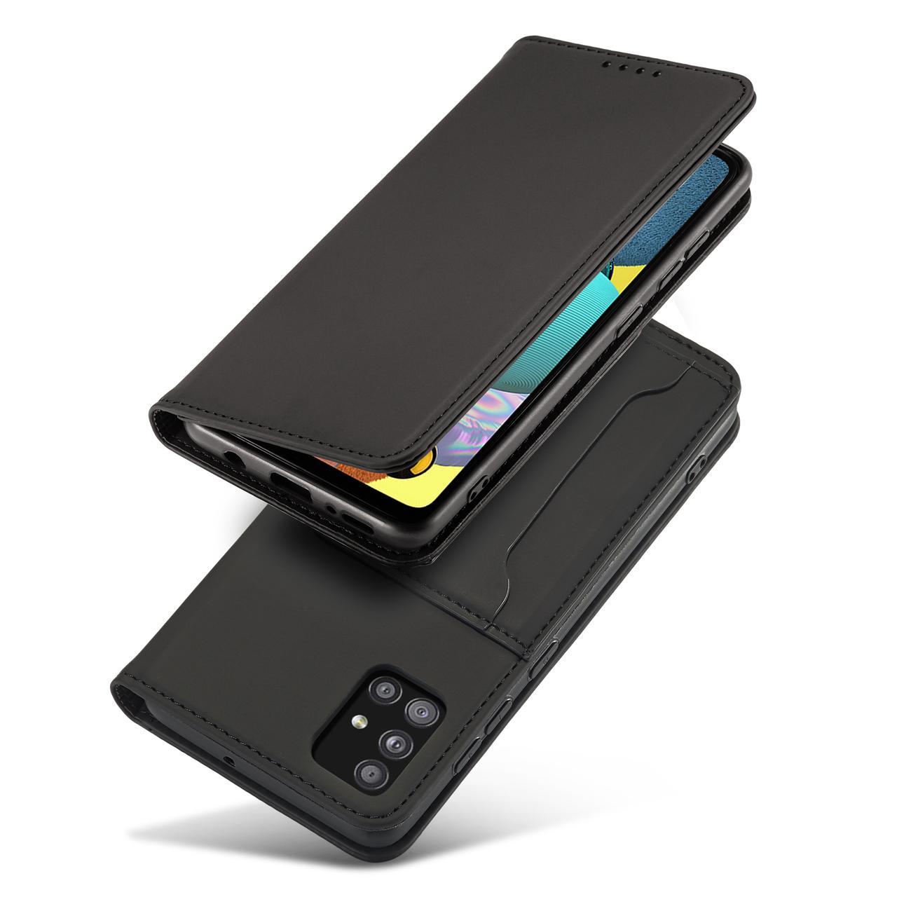 Pokrowiec etui z klapk Magnet Book Card czarne SAMSUNG Galaxy A53 5G / 2