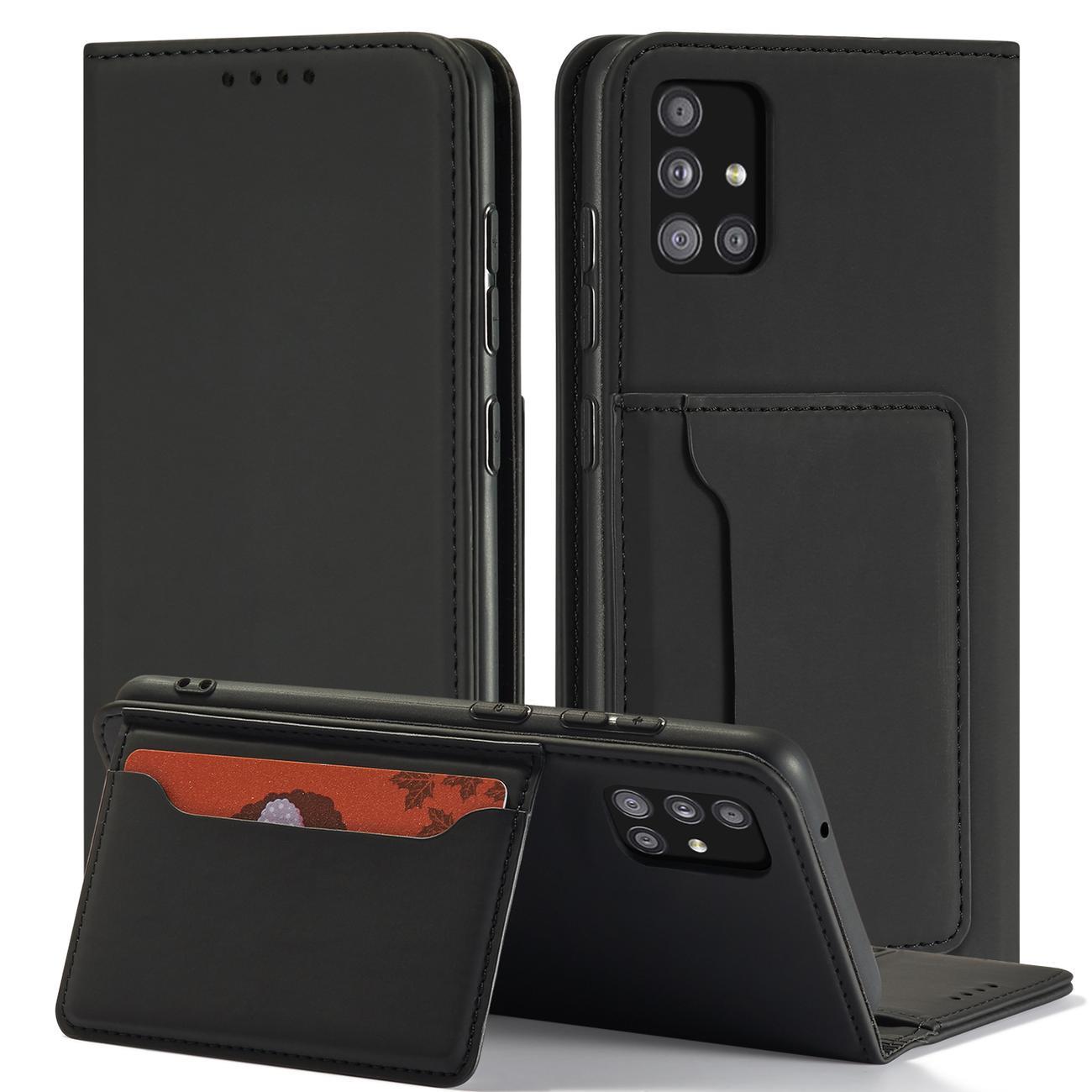 Pokrowiec etui z klapk Magnet Book Card czarne SAMSUNG Galaxy A53 5G / 3