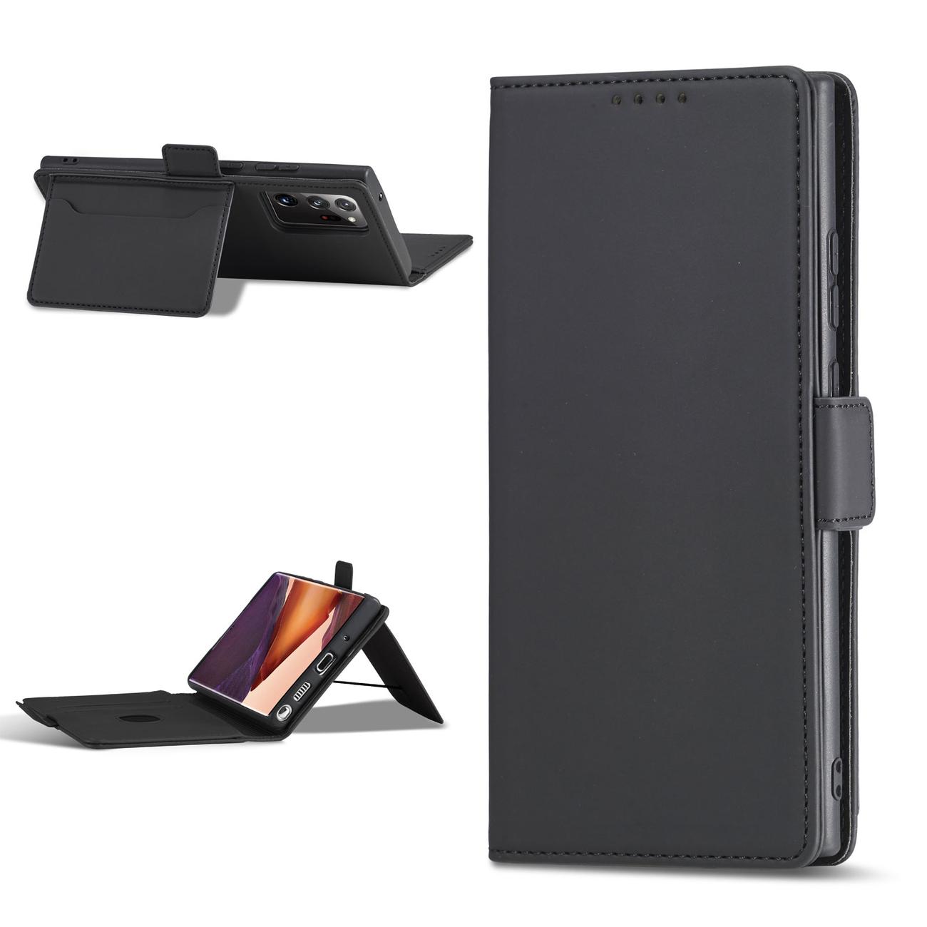 Pokrowiec etui z klapk Magnet Book Card czarne SAMSUNG Galaxy S22 Ultra / 2