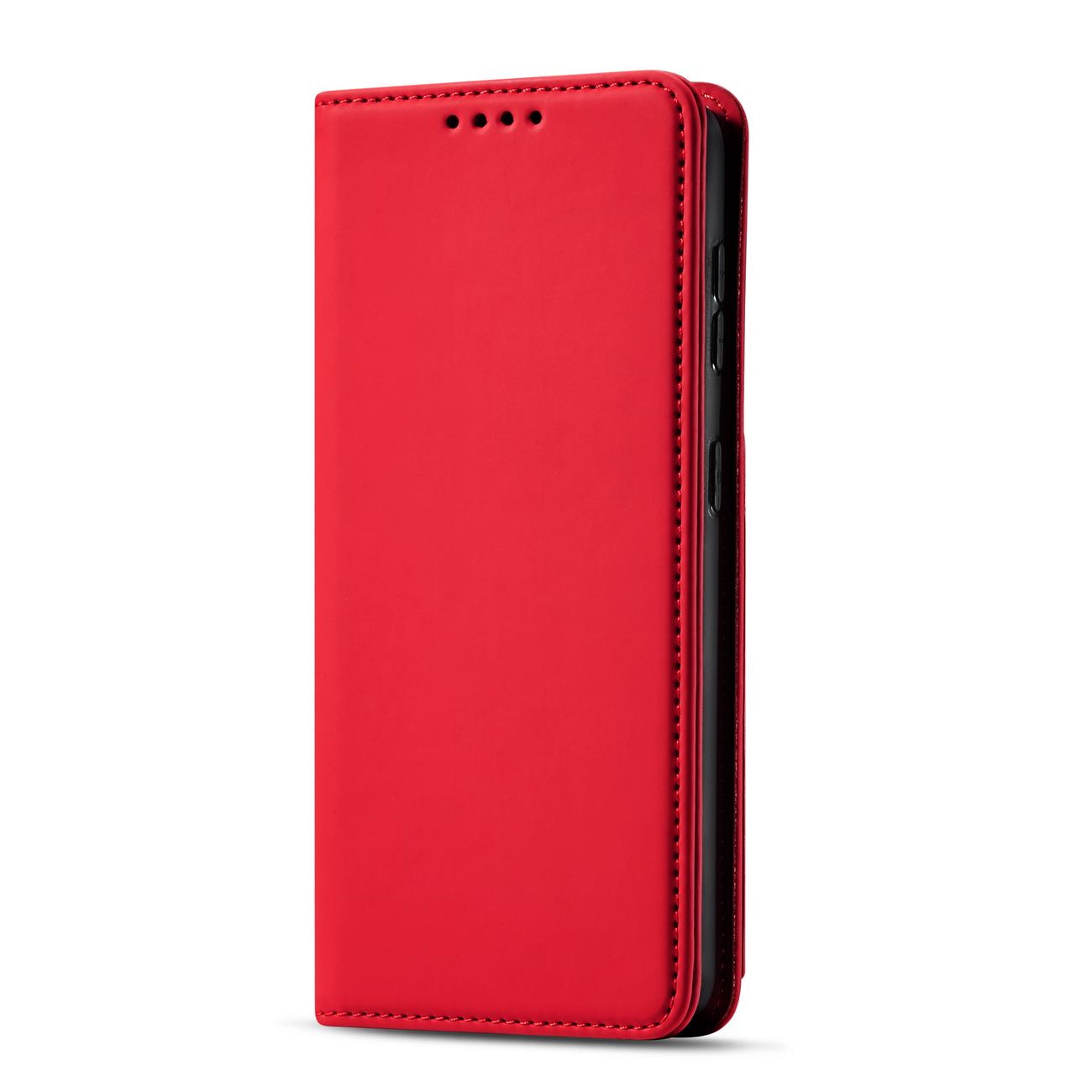 Pokrowiec etui z klapk Magnet Book Card czerwone SAMSUNG Galaxy S22 / 6