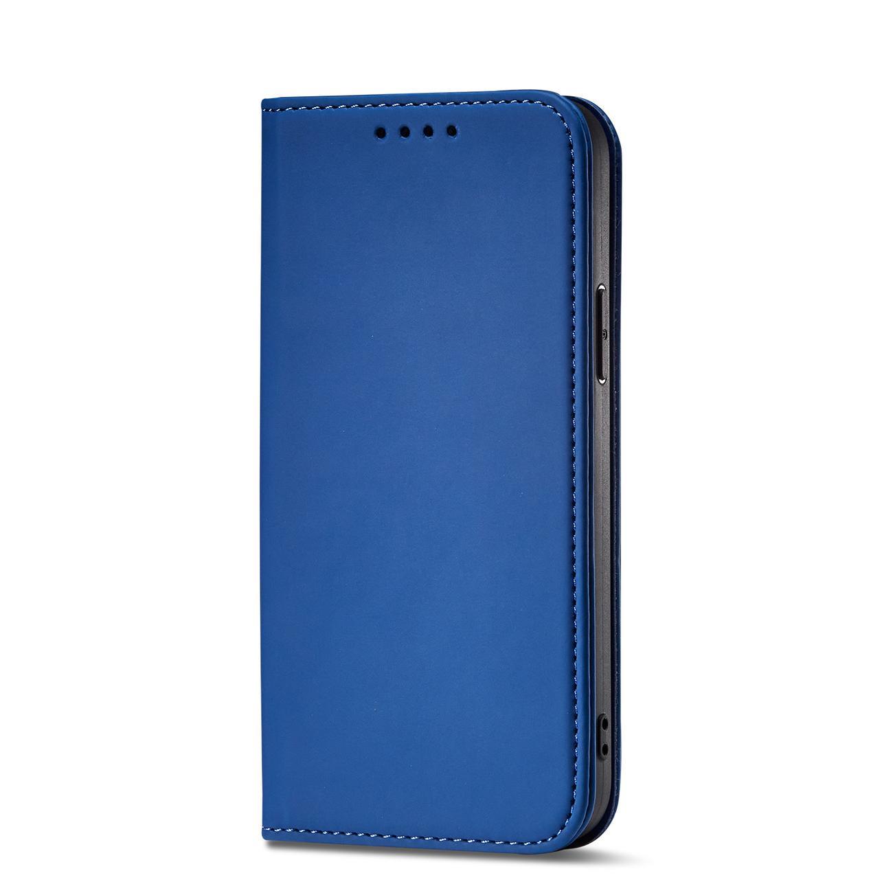 Pokrowiec etui z klapk Magnet Book Card niebieskie APPLE iPhone 12 Pro / 5