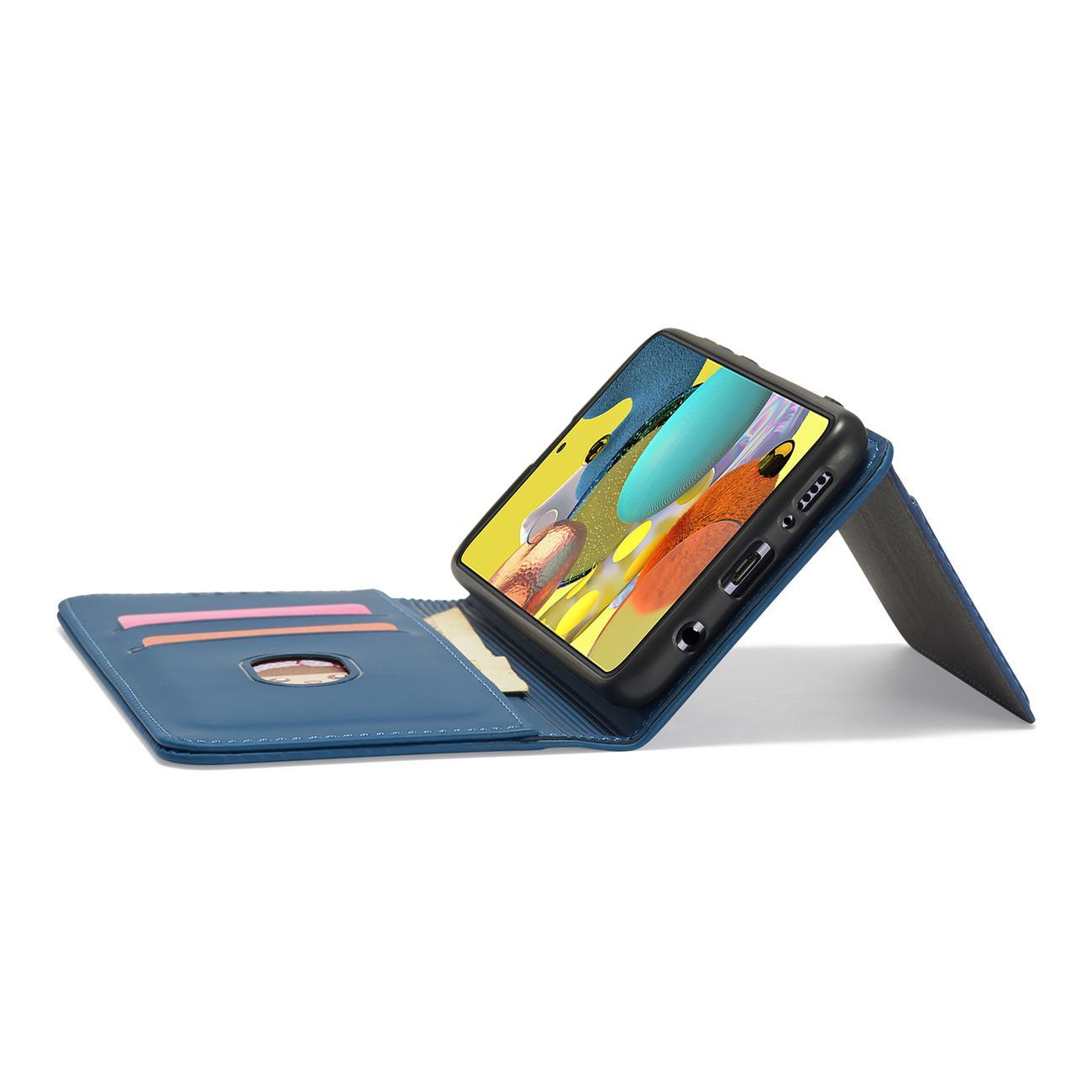 Pokrowiec etui z klapk Magnet Book Card niebieskie SAMSUNG Galaxy A13 5G / 10
