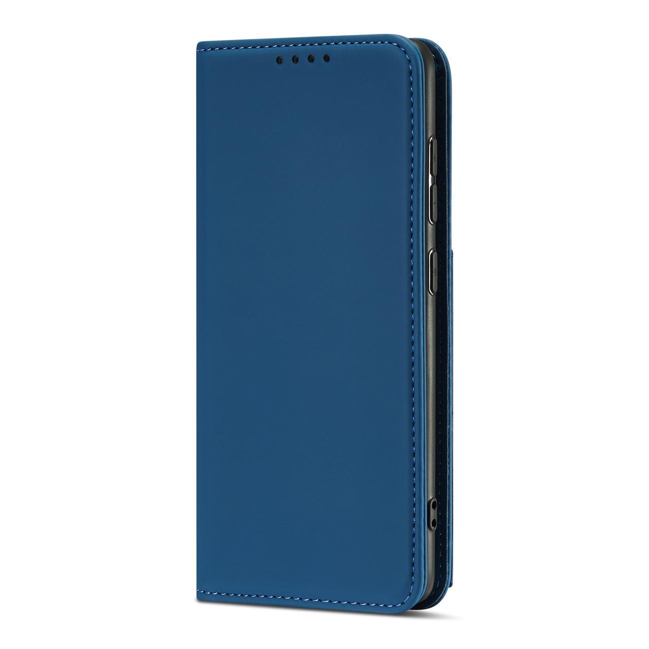 Pokrowiec etui z klapk Magnet Book Card niebieskie SAMSUNG Galaxy A13 5G / 3