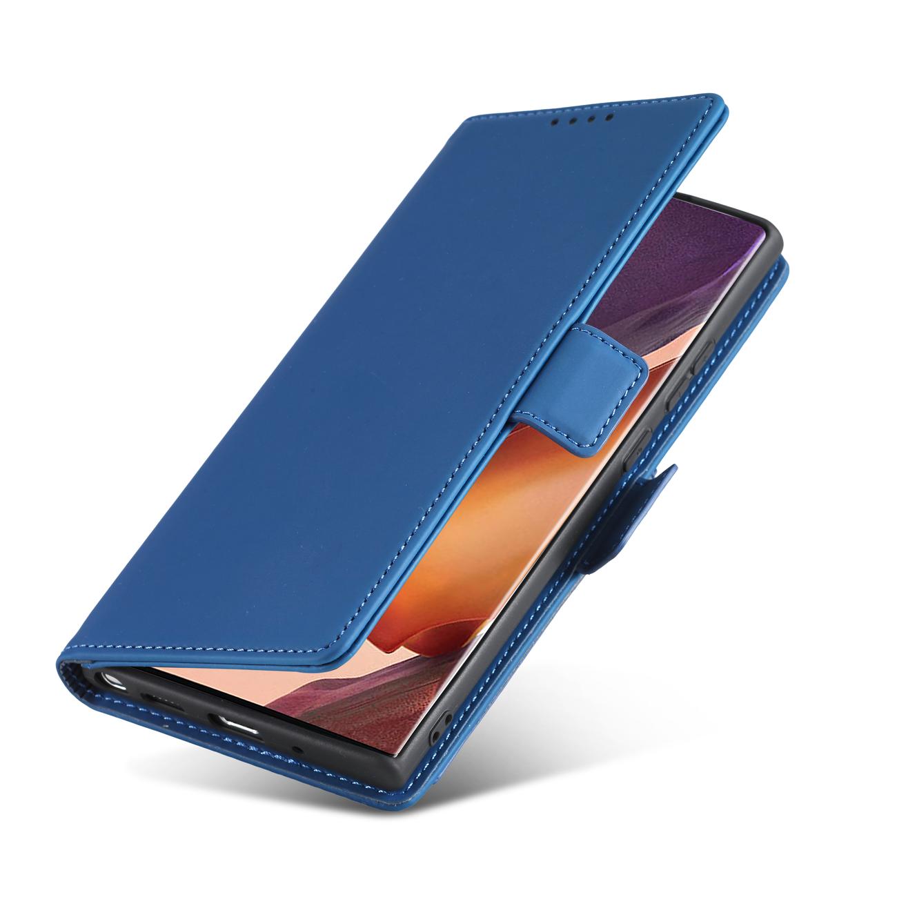 Pokrowiec etui z klapk Magnet Book Card niebieskie SAMSUNG Galaxy S22 Ultra / 6