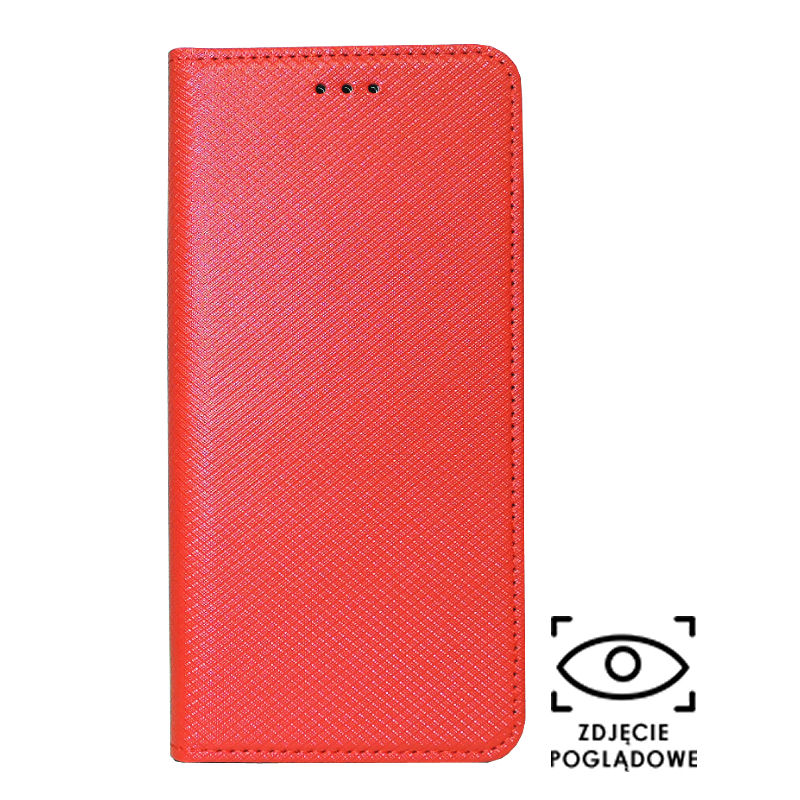 Pokrowiec etui z klapk Magnet Book czerwone LG K51S