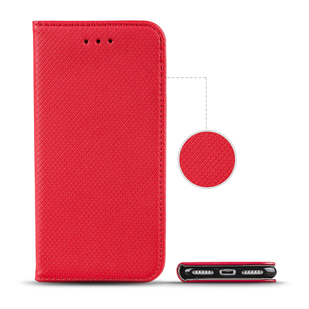 Pokrowiec etui z klapk Magnet Book czerwone MOTOROLA Moto G54 5G / 2