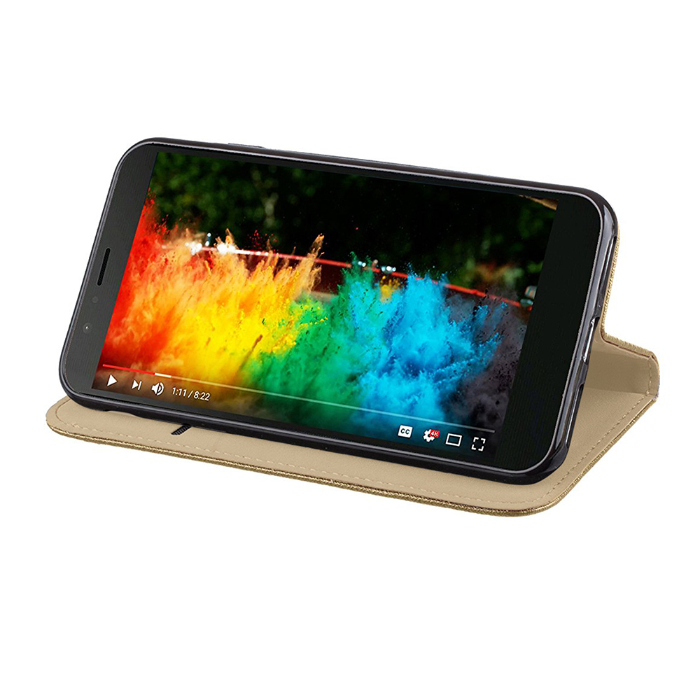 Pokrowiec etui z klapką Magnet Book złote SONY Xperia X Performance / 3