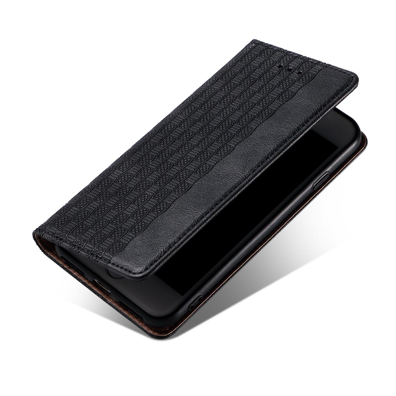 Pokrowiec etui z klapk Magnet Strap czarne APPLE iPhone SE 2020 / 8