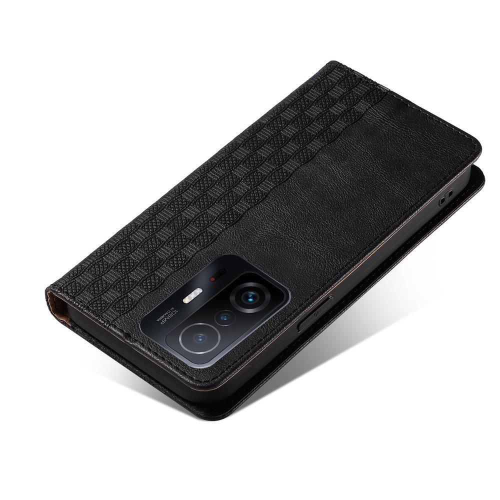 Pokrowiec etui z klapk Magnet Strap czarne Xiaomi Redmi Note 11 / 4